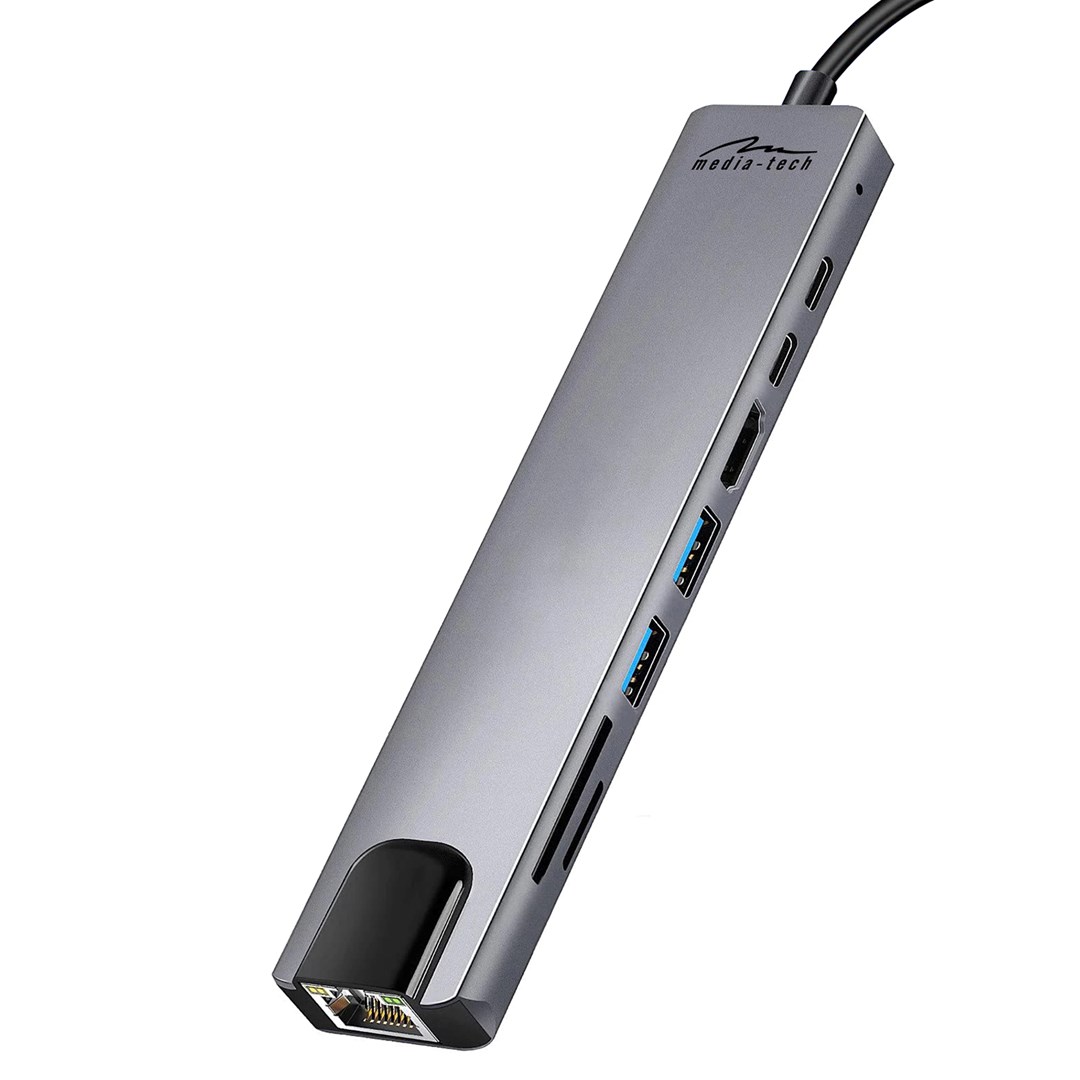 Hub USB-C 8in1 Media-Tech MT5046