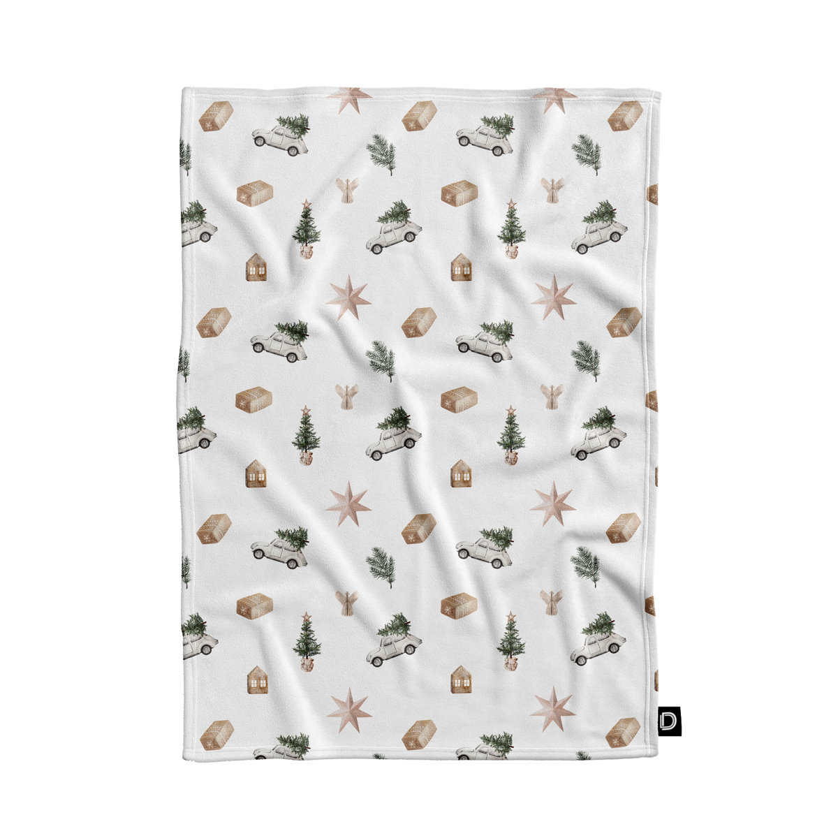 Koc pluszowy XMAS wzór XM10 | Magia Świąt 135 x 100 cm