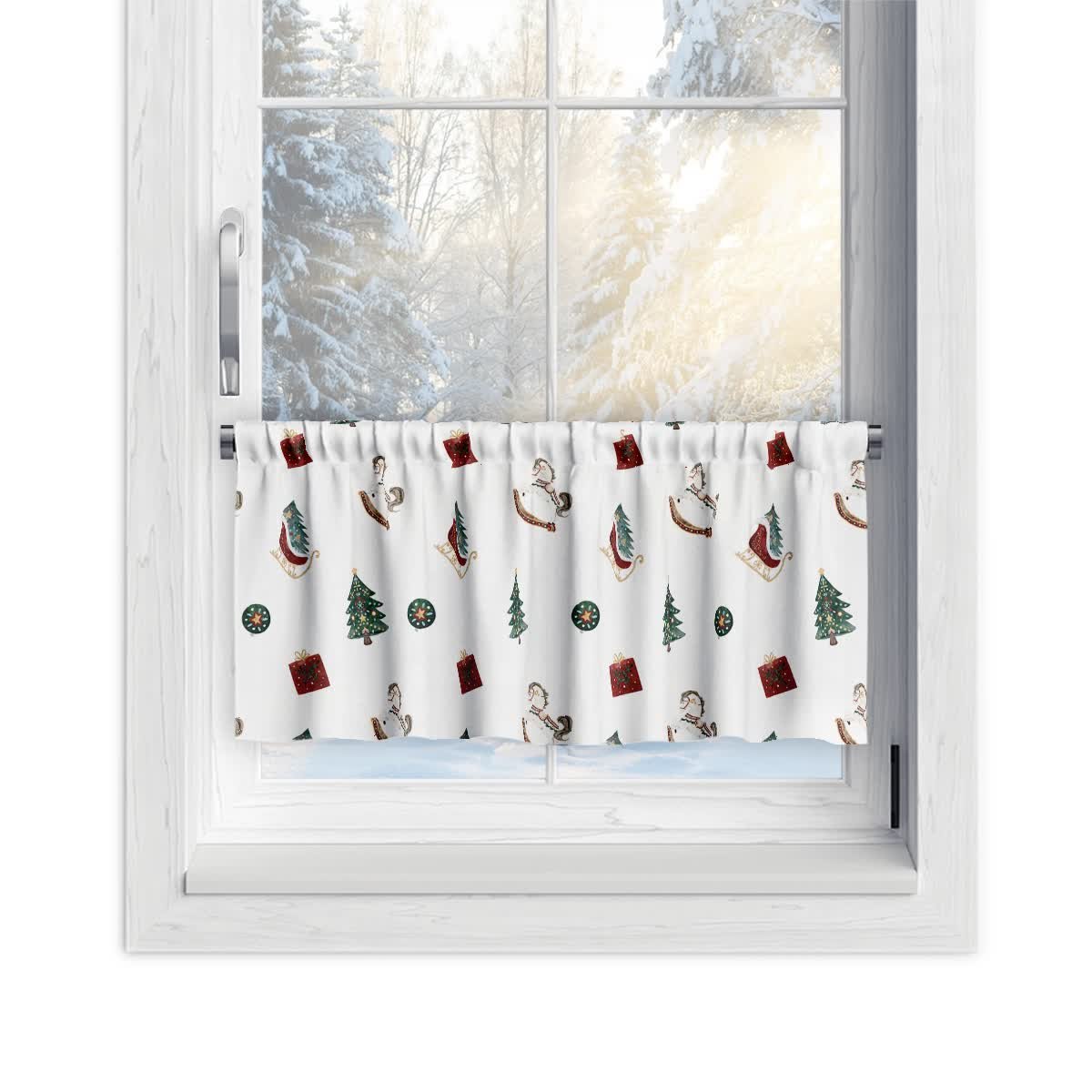 Zazdrostka XMAS wzór XM14 | Święta na biegunach 45 x 150 cm