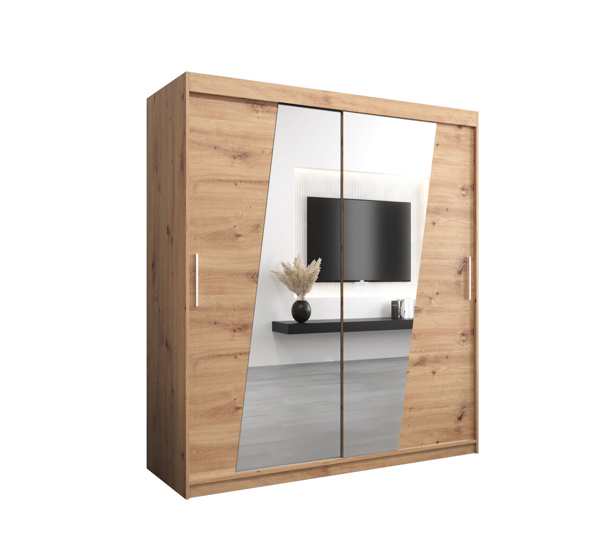 Szafa przesuwna Garderoba RHOMB 180 gł. 62 artisan/artisan