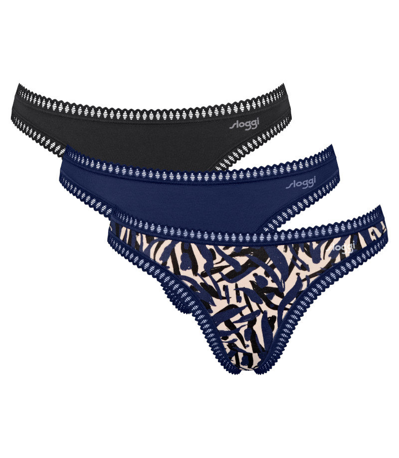 Sloggi trójpak stringi damskie GO Crush String C3P-S
