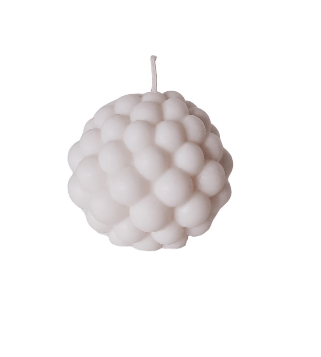 ŚWIECA SOJOWA DEKORACYJNA KULA RASPBERRY BUBBLE UPOMINEK PREZENT BOHO