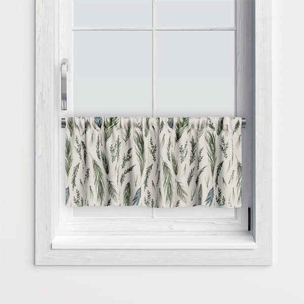 Zazdrostka WINTER wzór BN47 | Sosnowe gałęzie na beżowym tle 30 x 210 cm