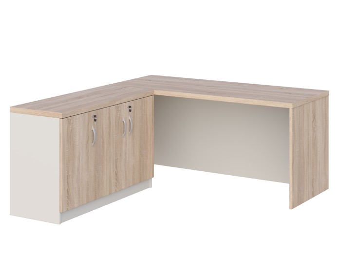 KUJAWIAK PREMIO ZESTAW 6 - Biurko gabinetowe dł. 1800 z komodą Nr 3