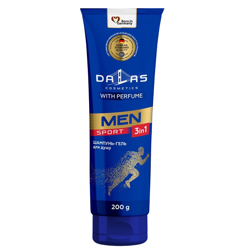 DALAS Men żel pod prysznic 3w1 żel pod prysznic do twarzy, ciała i włosów Sport 200ml