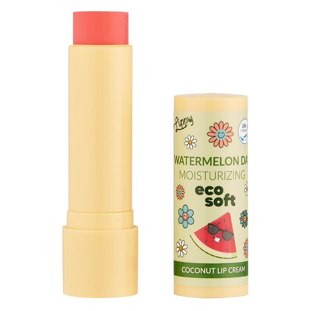 ECOSOFT Lippy Day kokosowy krem do ust Watermelon 4,8g