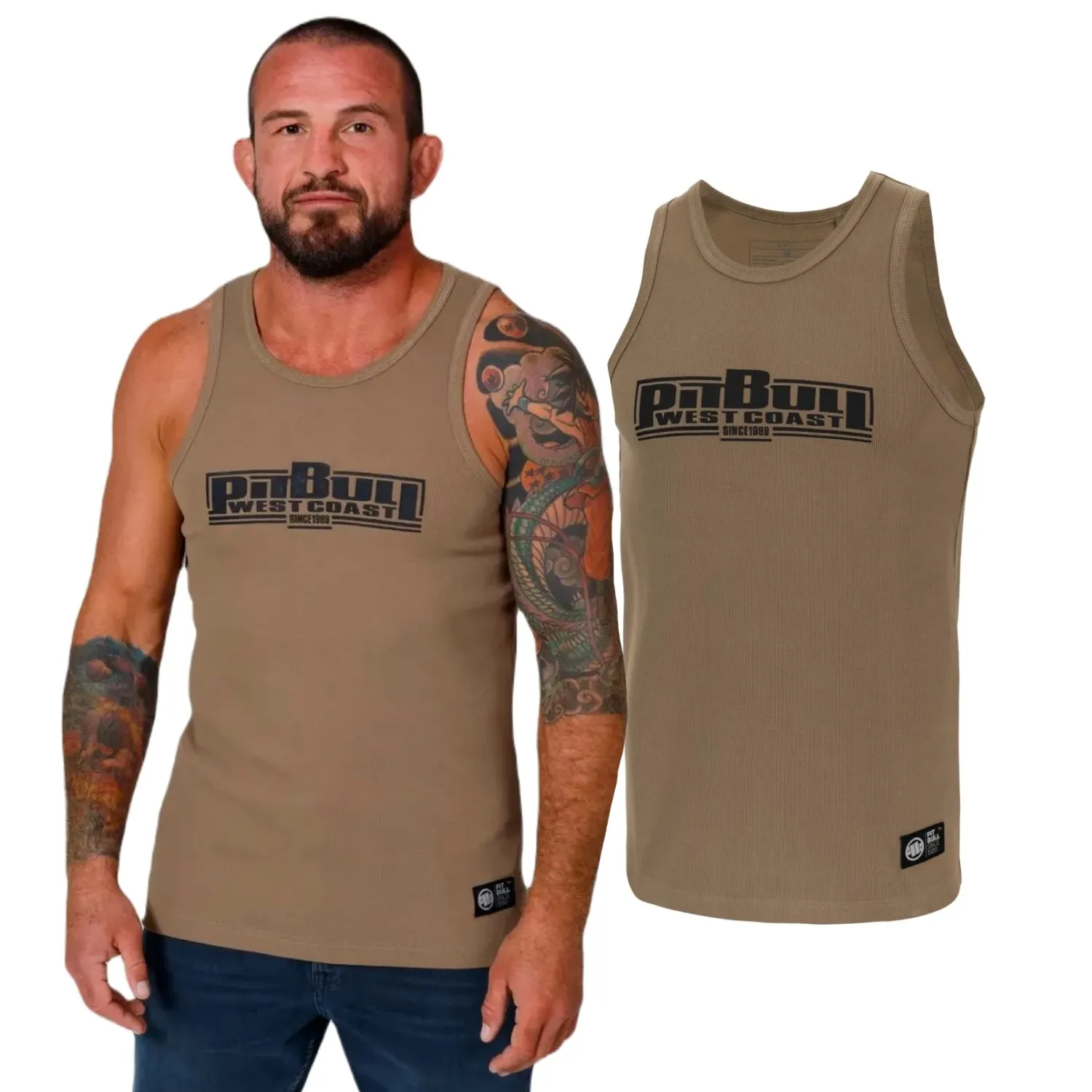 Tank Top Pit Bull Heavy Weight 240 Rib Classic Boxing '24 - Coyote Brown XL