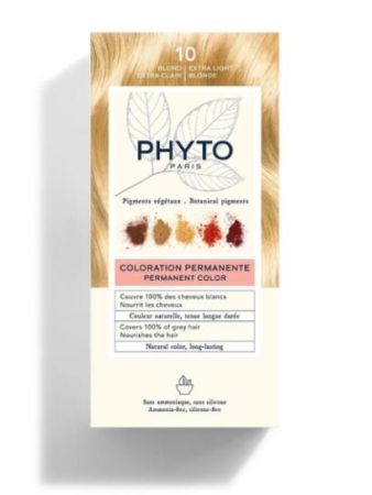 Phyto PhytoColor 10 Blond Extra Clair Farba do włosów - kolor ekstra jasny blond 50+50+12
