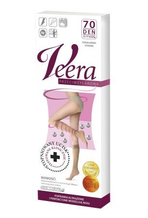 VEERA Podkolanówki 70 den karmel 1/2