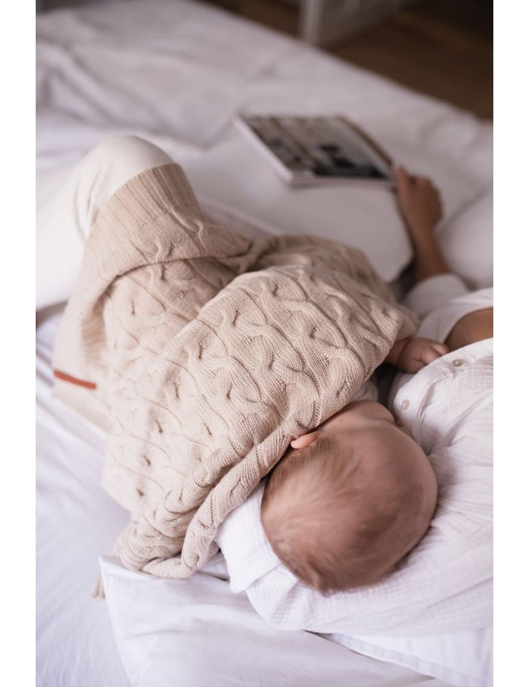 Poofi Kocyk merino Arendelle oat