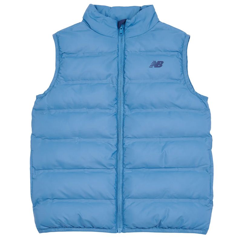 Bezrękawnik New Balance LAKB0037HEB - niebieski