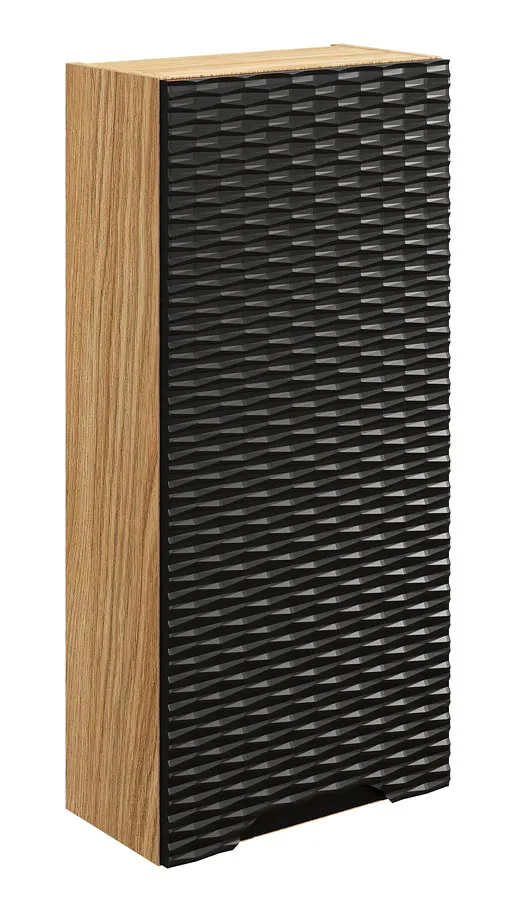 Czarna wisząca szafka łazienkowa R1-S15