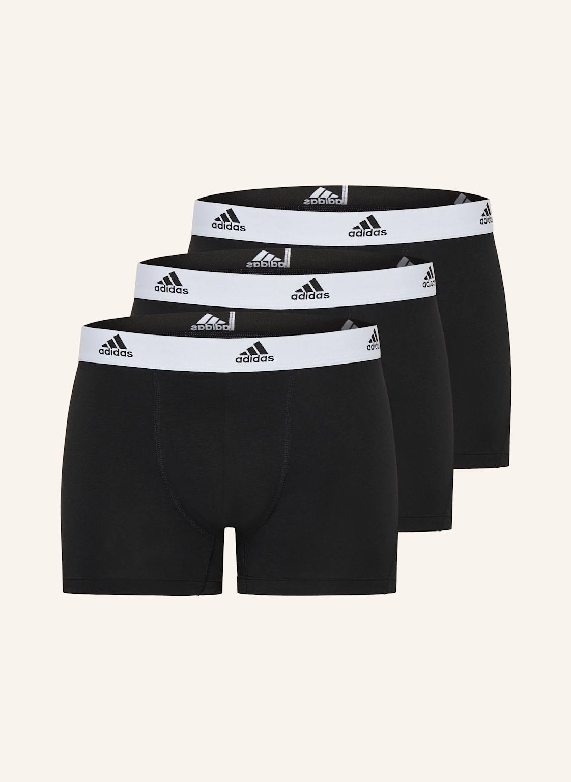 Adidas Bokserki Active Flex Cotton, 3 Szt. schwarz