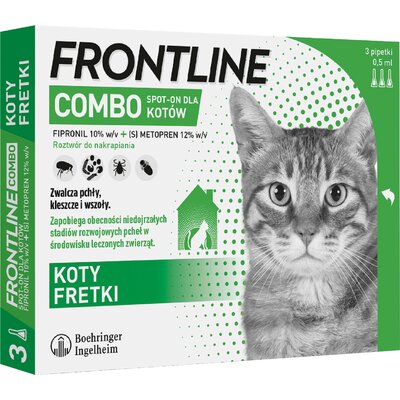 Frontline FRONTLINE Combo Spot-On dla kotów pipeta 3x0,5ml
