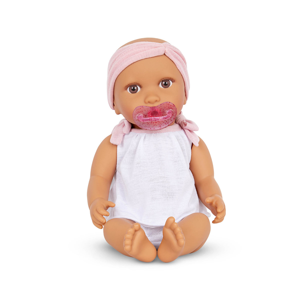 Lullababy Lalka NIEMOWLĘ 35cm ze smoczkiem