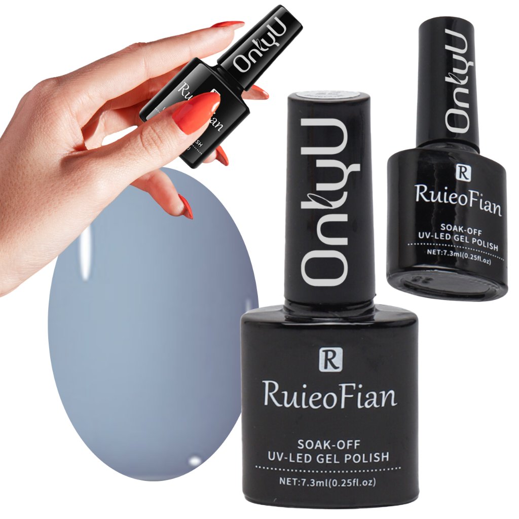 Blekitny Hybrydowy Lakier Do Paznokci Z Polyskiem Lakier Uv Onlyu/L043