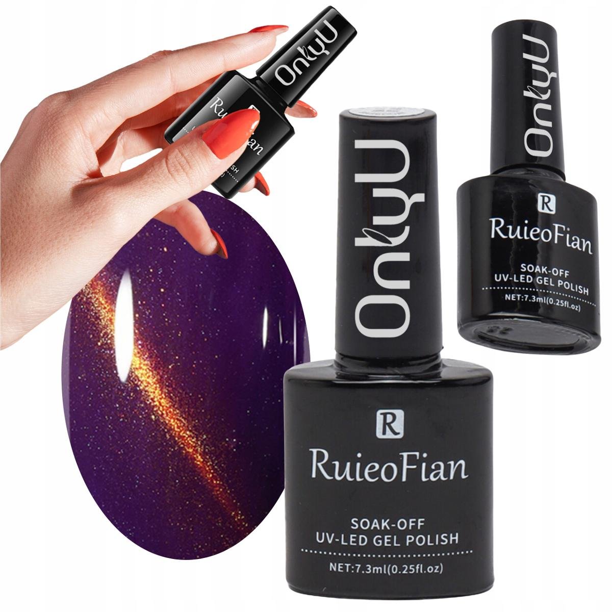 Ciemny Fiolet Hybrydowy Lakier Do Paznokci Z Polyskiem Lakier Uv Onlyu/L156