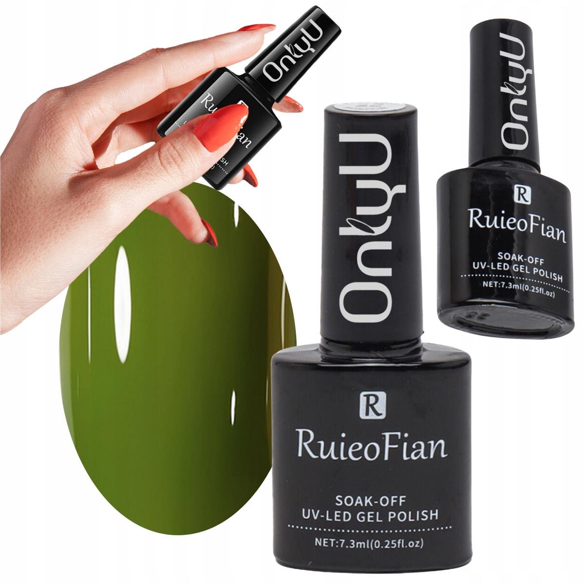 Intensywna Zielen Hybrydowy Lakier Do Paznokci Z Polyskiem Uv Onlyu/L080