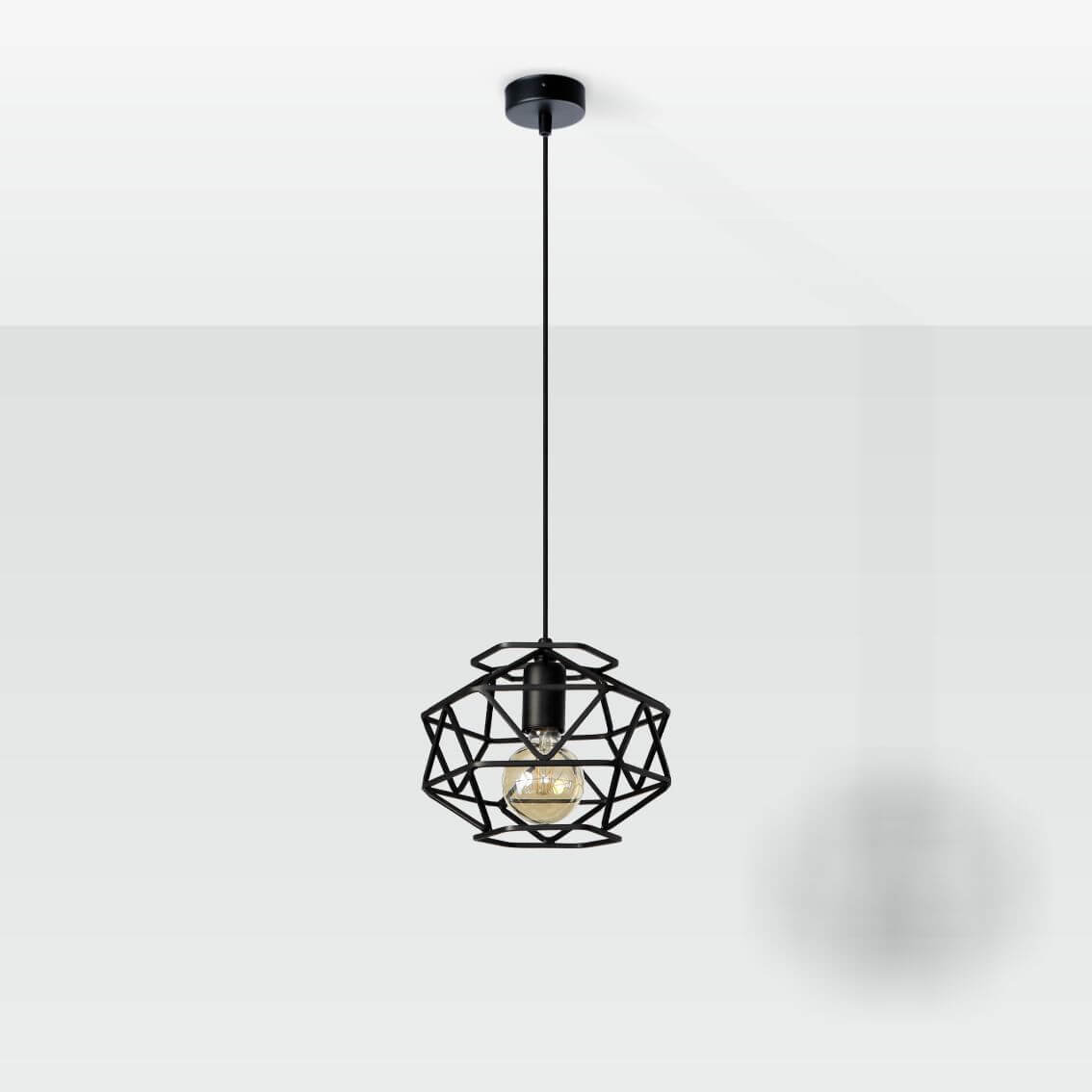 Nowoczesne Lampy Wiszące Cage 2683/Z-B-1