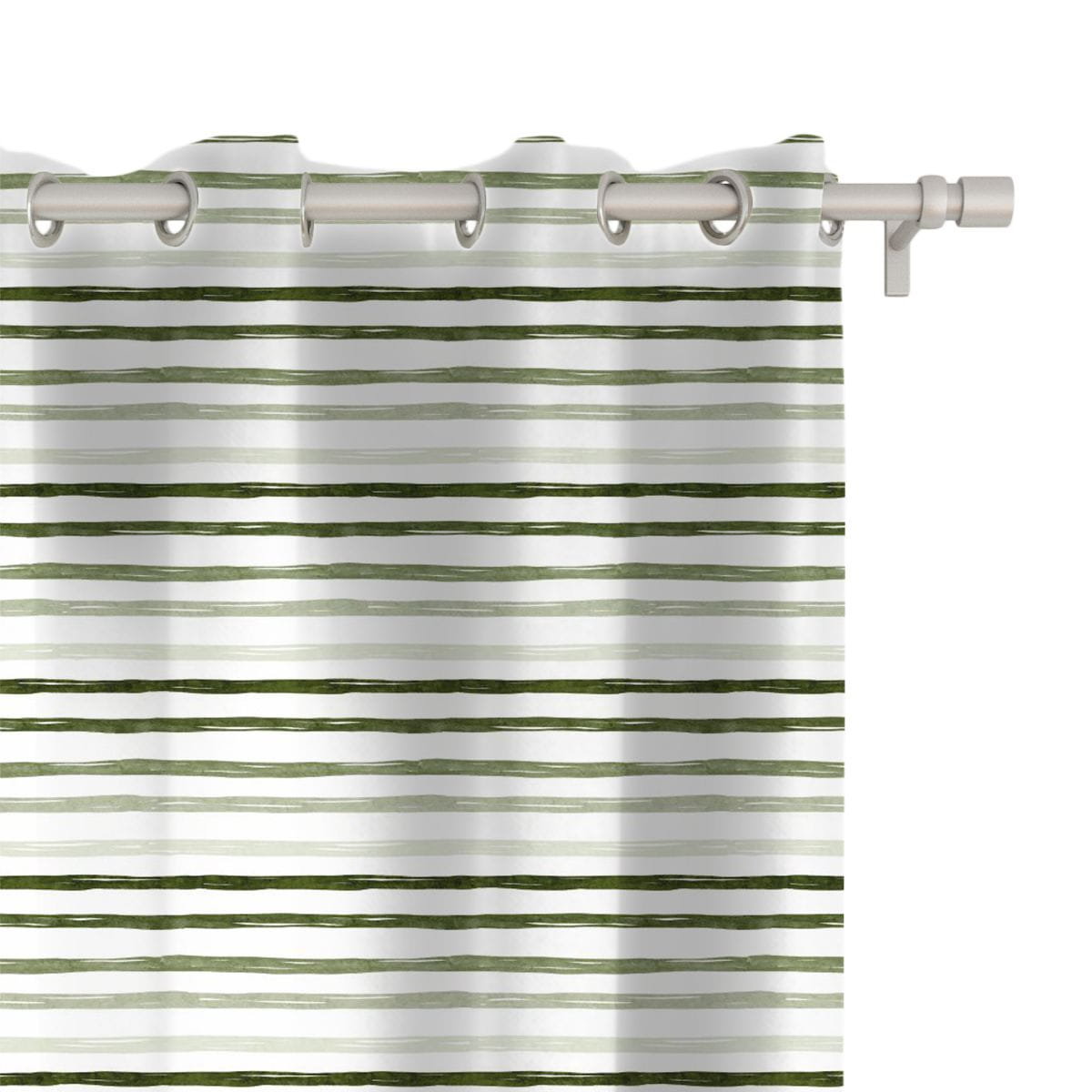 Zasłona WINTER wzór BN49 | Pasy na białym tle 150 x 150 cm tkanina standard