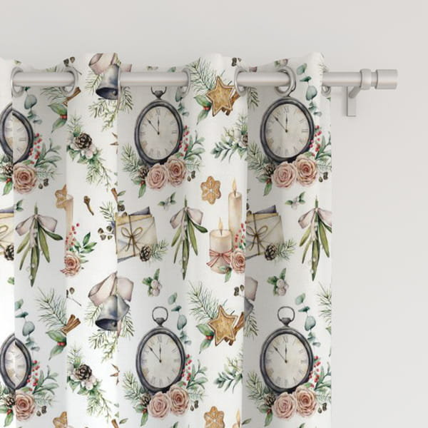 Zasłona WINTER wzór BN43 | magiczny czas 150 x 260 cm tkanina zaciemniająca