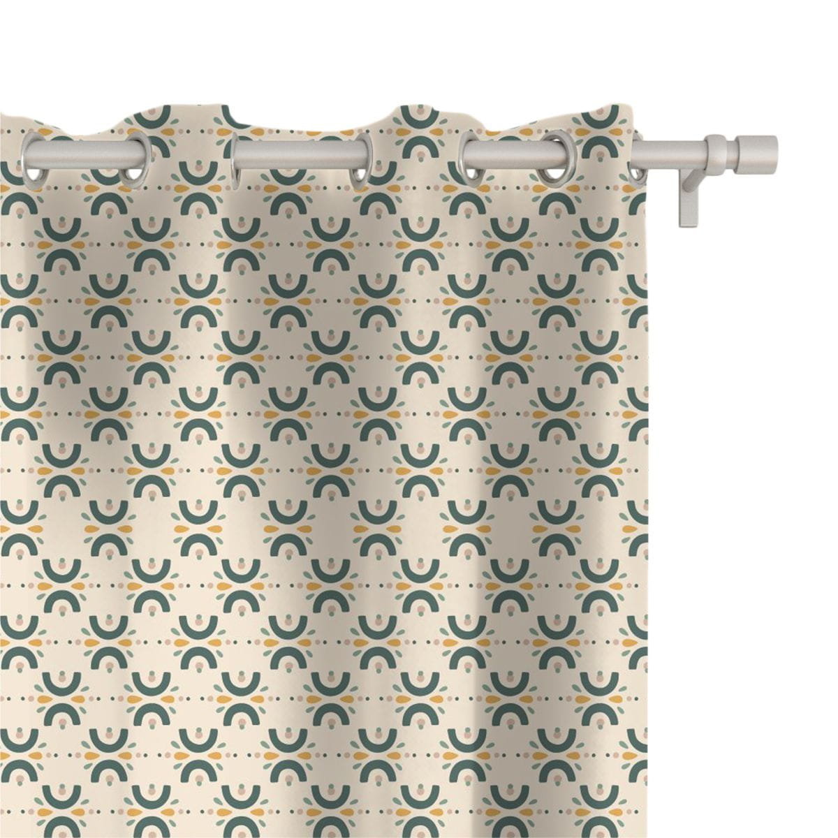 Zasłona WINTER wzór BN66 | Retro święta 150 x 150 cm tkanina standard