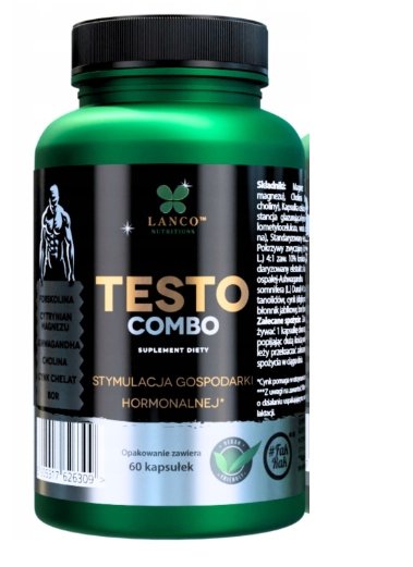 Suplement wieloskładnikowy kapsułki Lanco Nutritions Testo combo