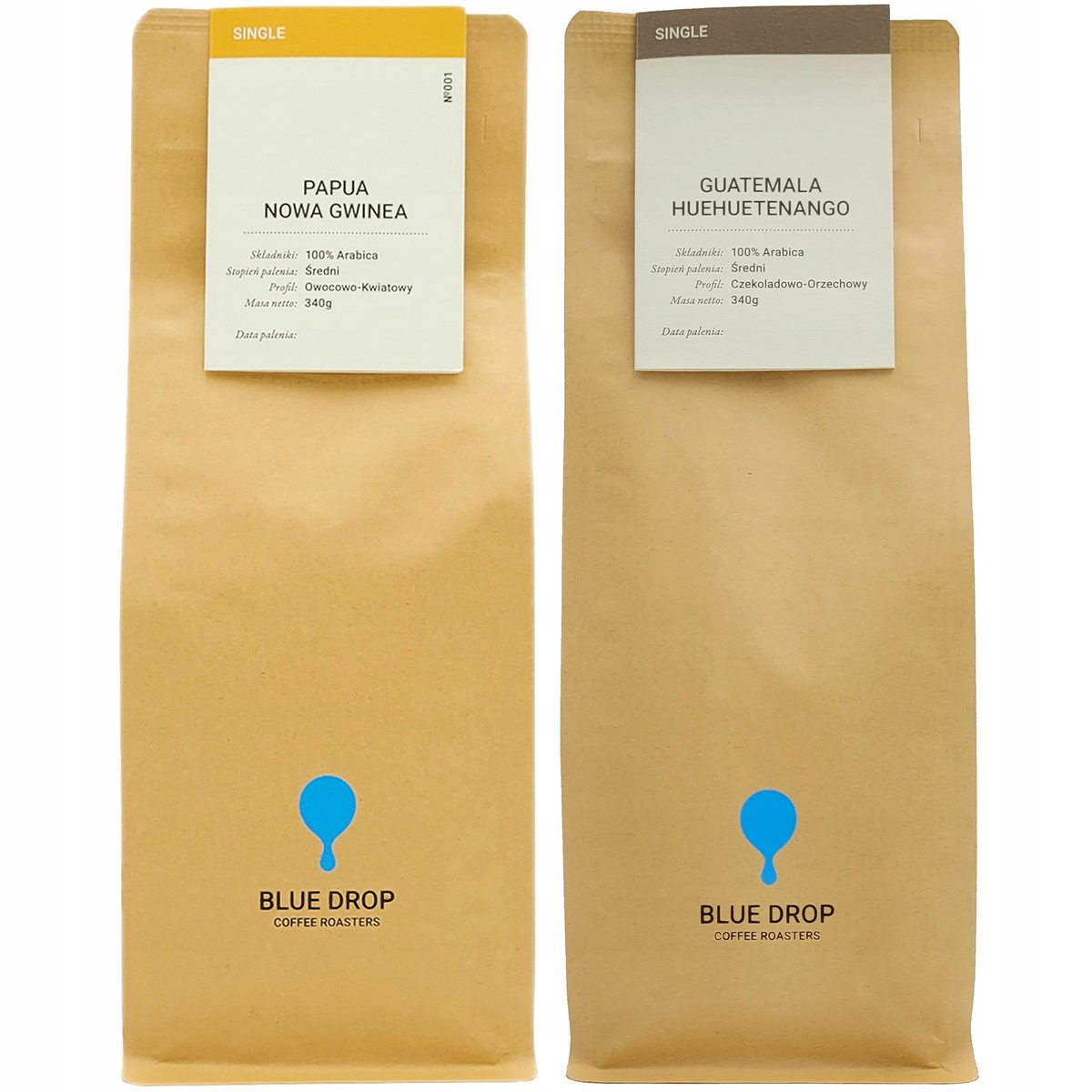 Kawa ziarnista 100% Arabica Papua + Huehuetenango 2x340g
