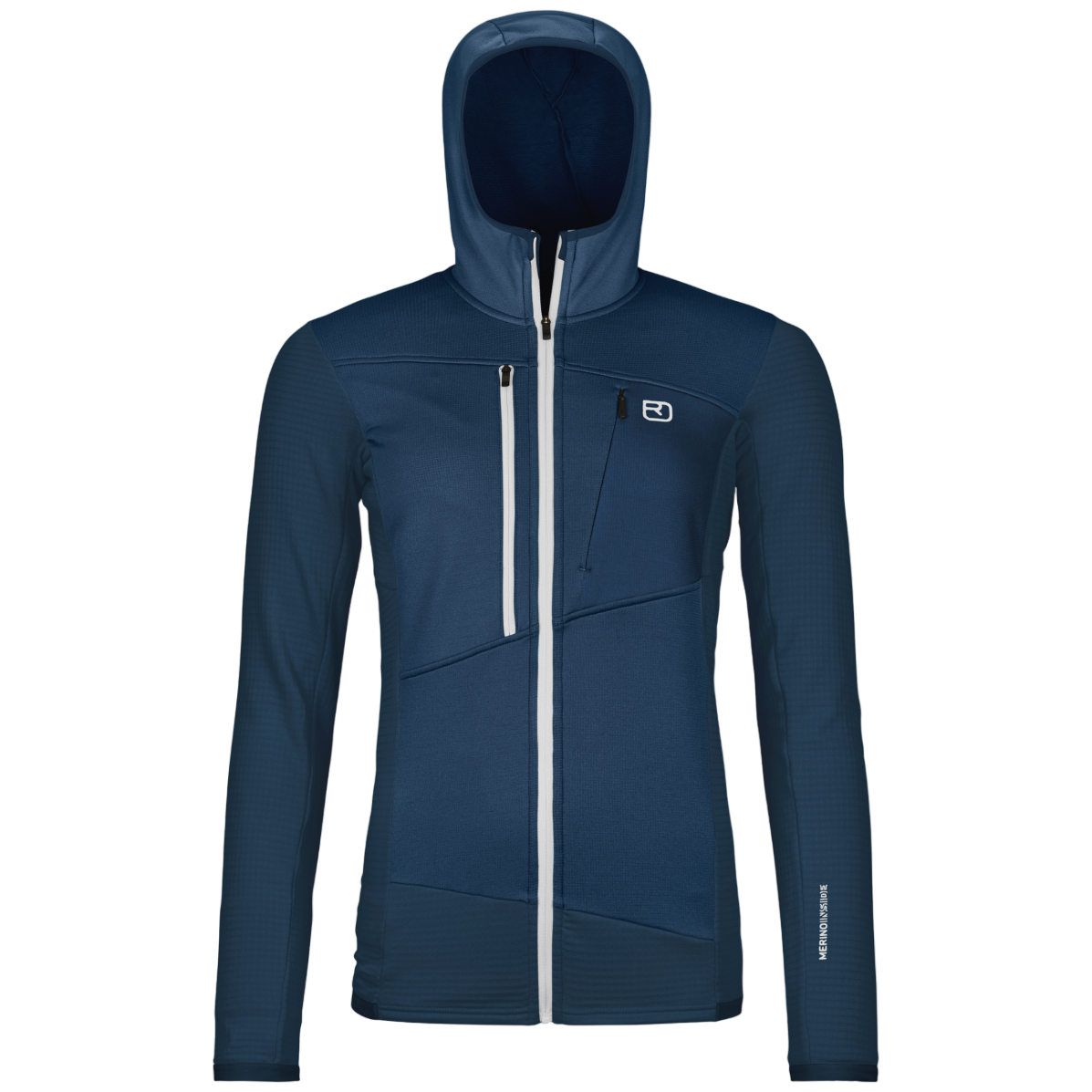 Bluza damska Ortovox Fleece Grid Hoody W Rozmiar: L / Kolor: niebieski