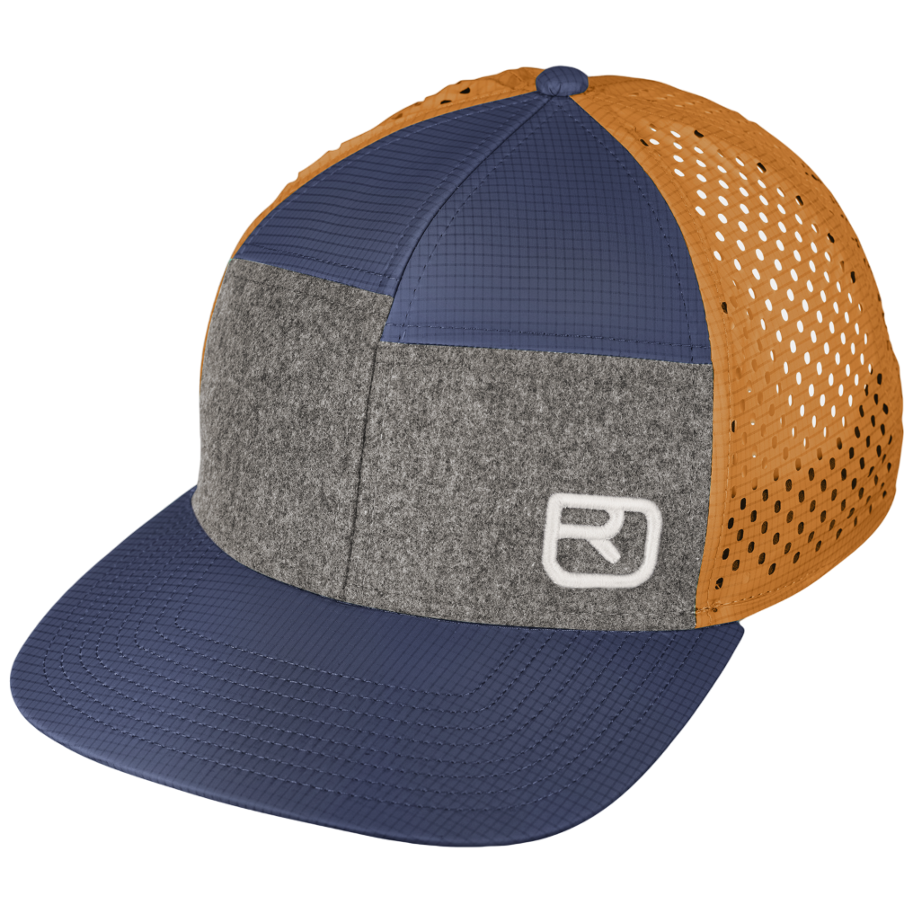 Bejsbolówka Ortovox Logo Air Trucker Cap Kolor: niebieski