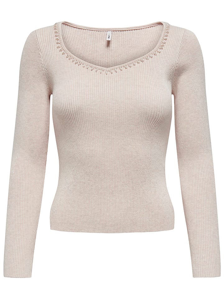 ONLY Sweter w kolorze beżowym