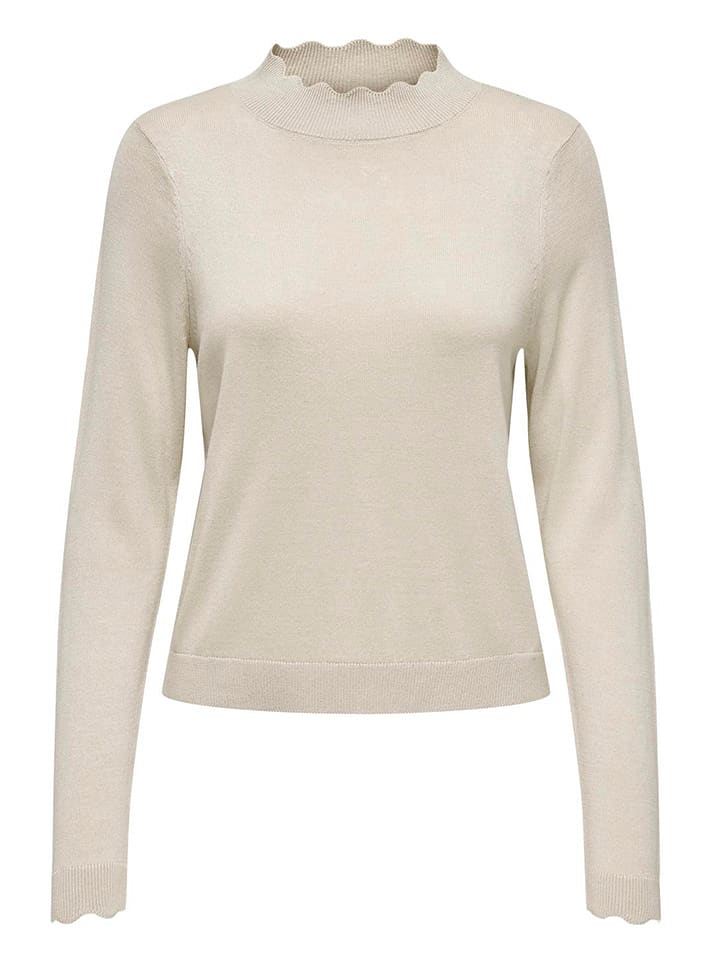 ONLY Sweter w kolorze beżowym