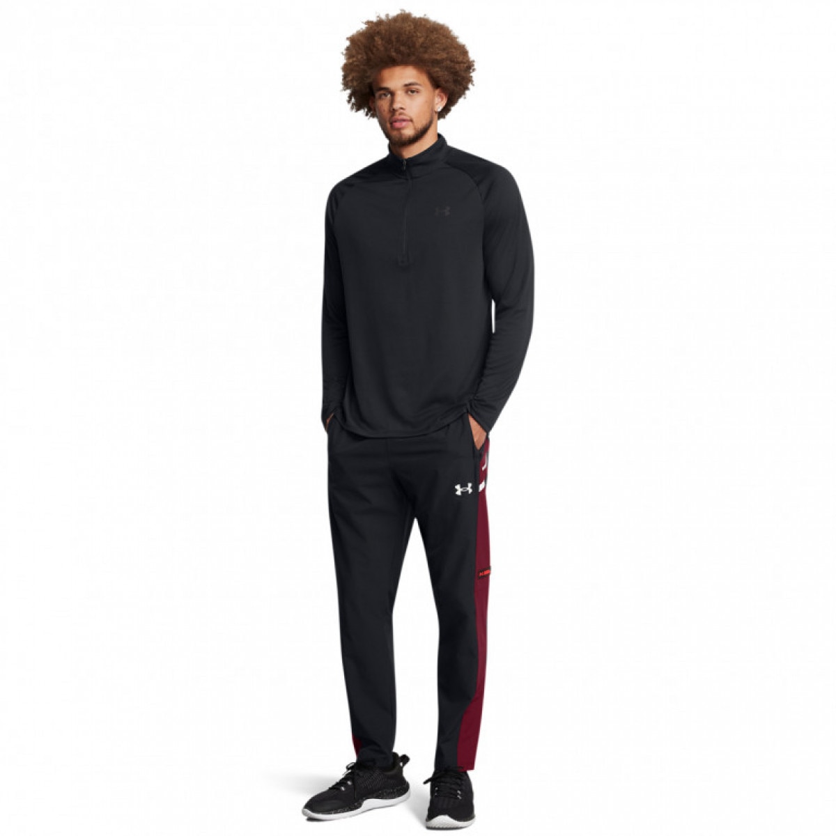 Męskie spodnie treningowe Under Armour UA Woven Utility Pants - czarne - UNDER ARMOUR