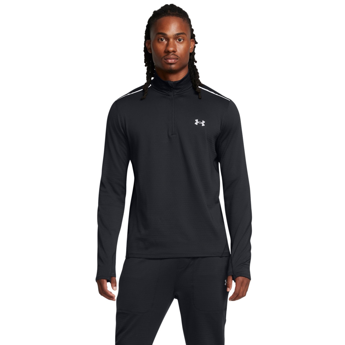 Męska bluza treningowa Under Armour UA Vanish Cold Weather 1/4 Zip - czerwona - UNDER ARMOUR