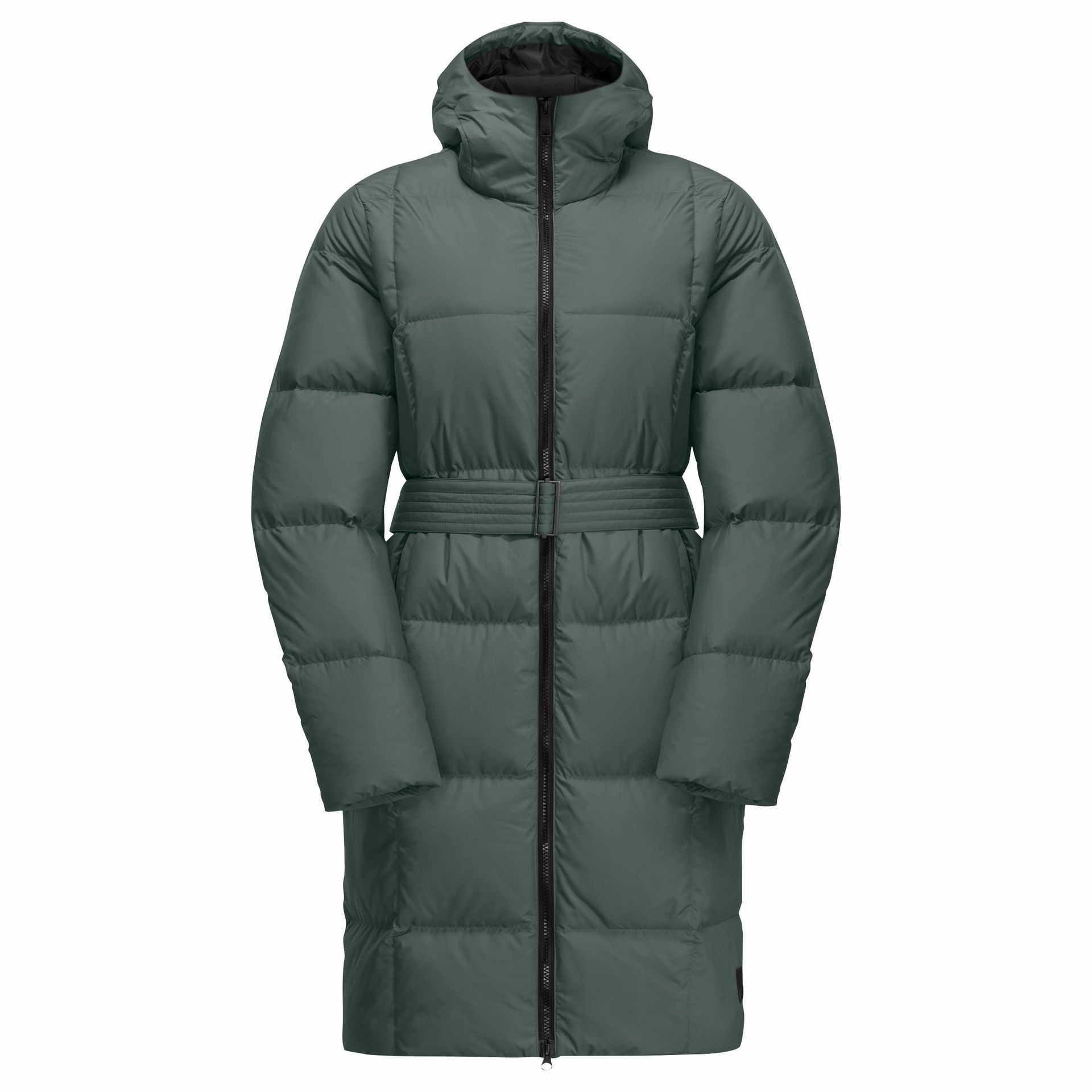 Damski płaszcz puchowy Jack Wolfskin FROZEN LAKE COAT W slate green - L