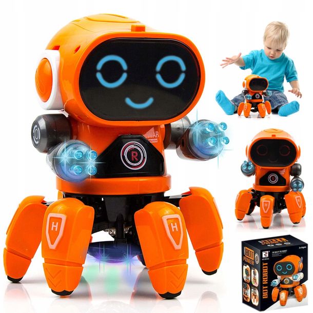 Interaktywny Tańczący Robot Disco Led Dla Dzieci