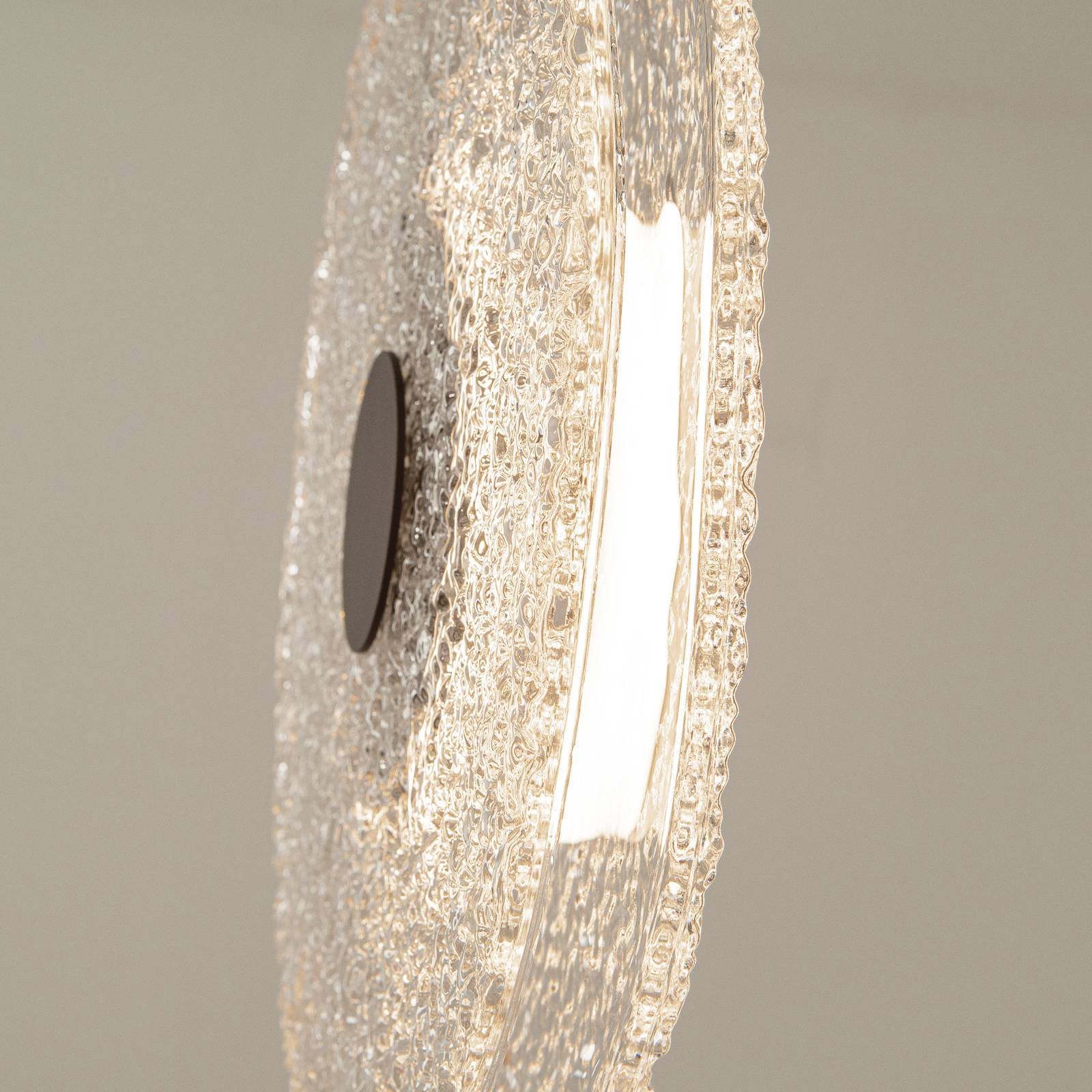 Zambelis Lampa wisząca LED 23075, przezroczysta, szklana, Ø 35 cm, 3000 K