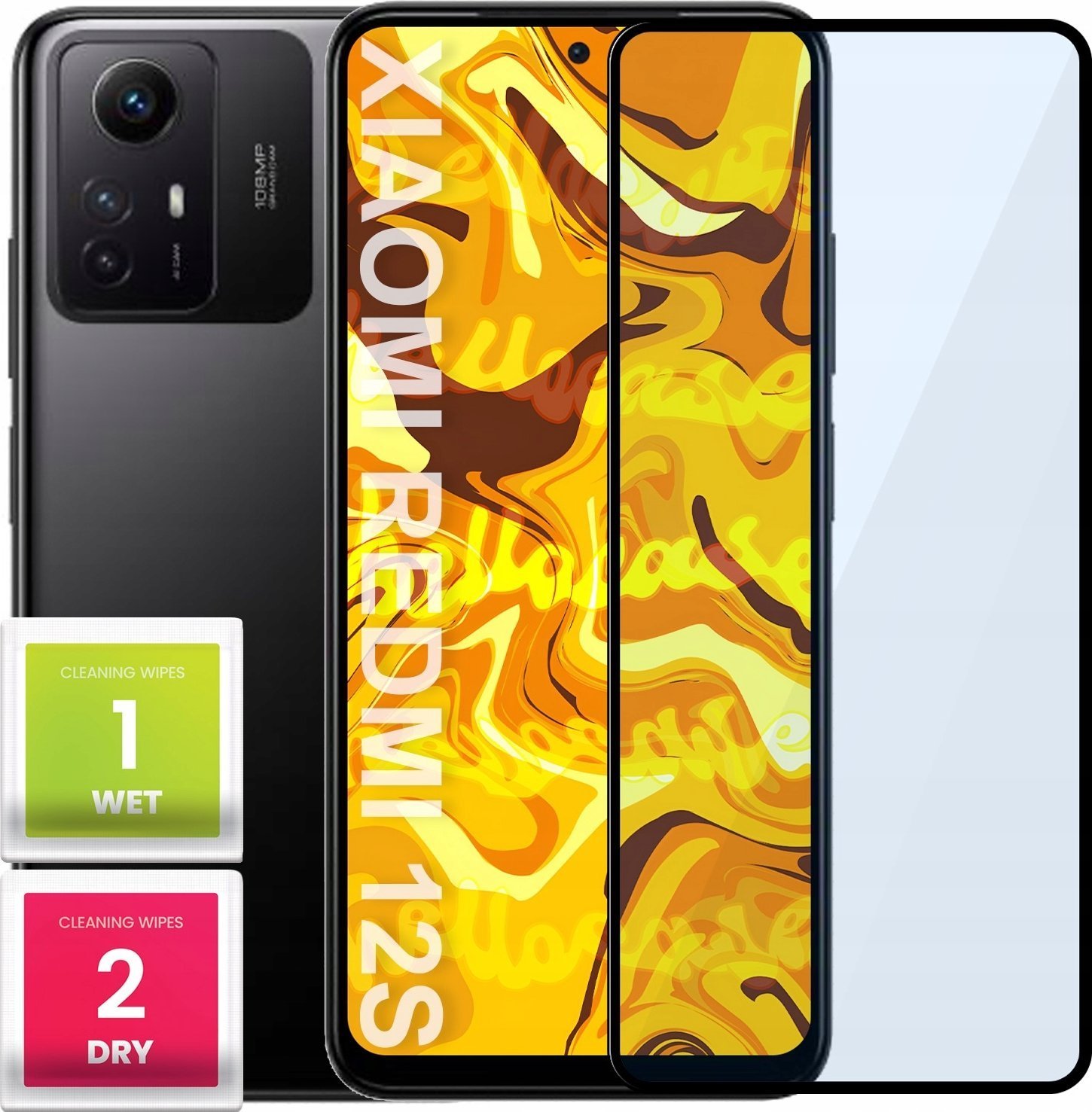 Hello Case SZKŁO HARTOWANE DO XIAOMI REDMI NOTE 12S PEŁNE NA CAŁY EKRAN SZKIEŁKO 5D 9H