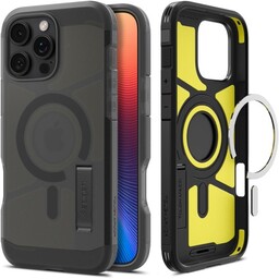Spigen Etui Tough Armor Mag do MagSafe do iPhone 16 Pro, przydymione