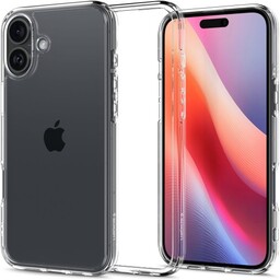 Spigen Etui Crystal Hybrid do iPhone 16, przezroczyste