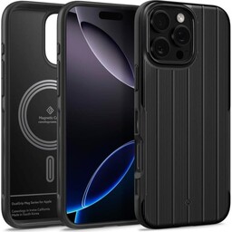 Spigen Etui Caseology Dual Grip Mag do MagSafe do iPhone 16 Pro, czarne