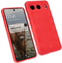 Bizon Pancerne etui Case Tur do OnePlus Nord 4, czerwone