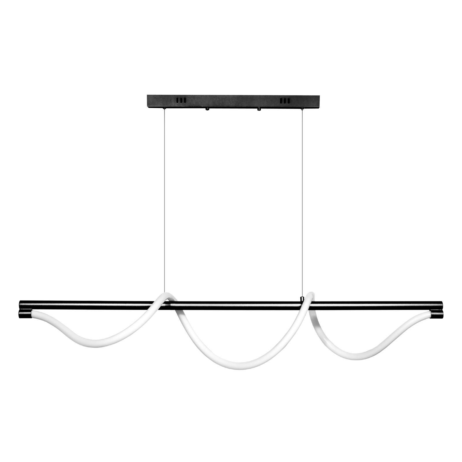 Lampa wisząca Serpente 55W czarna - wężyk gładki 1159 - Decorativi