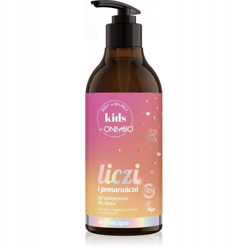 Onlybio KIDS Żel do mycia dla dzieci LICZI 400ml