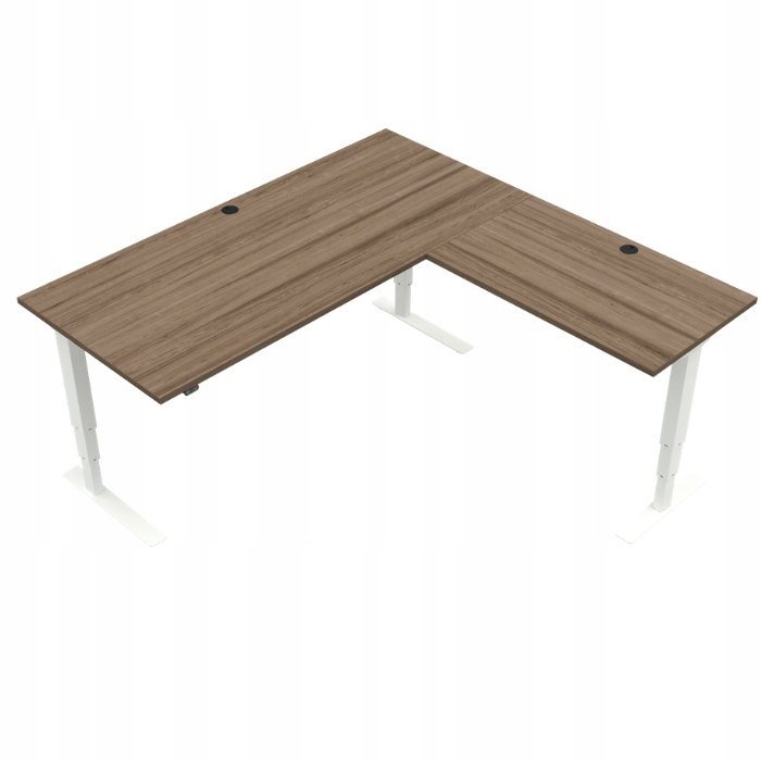 Duże narożne biurko elektryczne regulowane 160x160