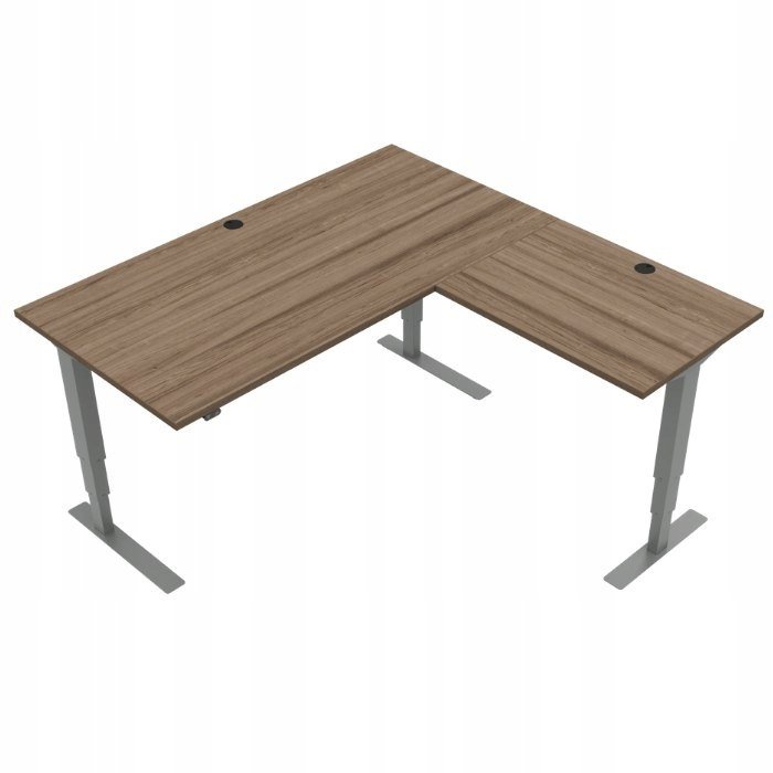 Duże narożne biurko elektryczne regulowane 160x160