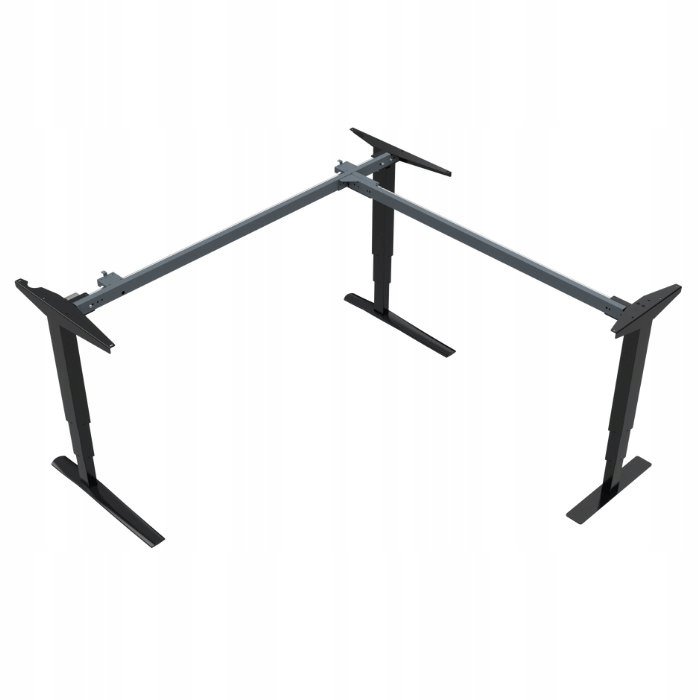 Narożny stelaż elektryczny regulowany do biurka
