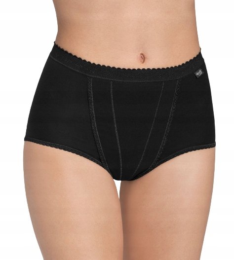 Majtki damskie SLOGGI CONTROL Maxi modelujące KORYGUJĄCE wysokie czarne 46