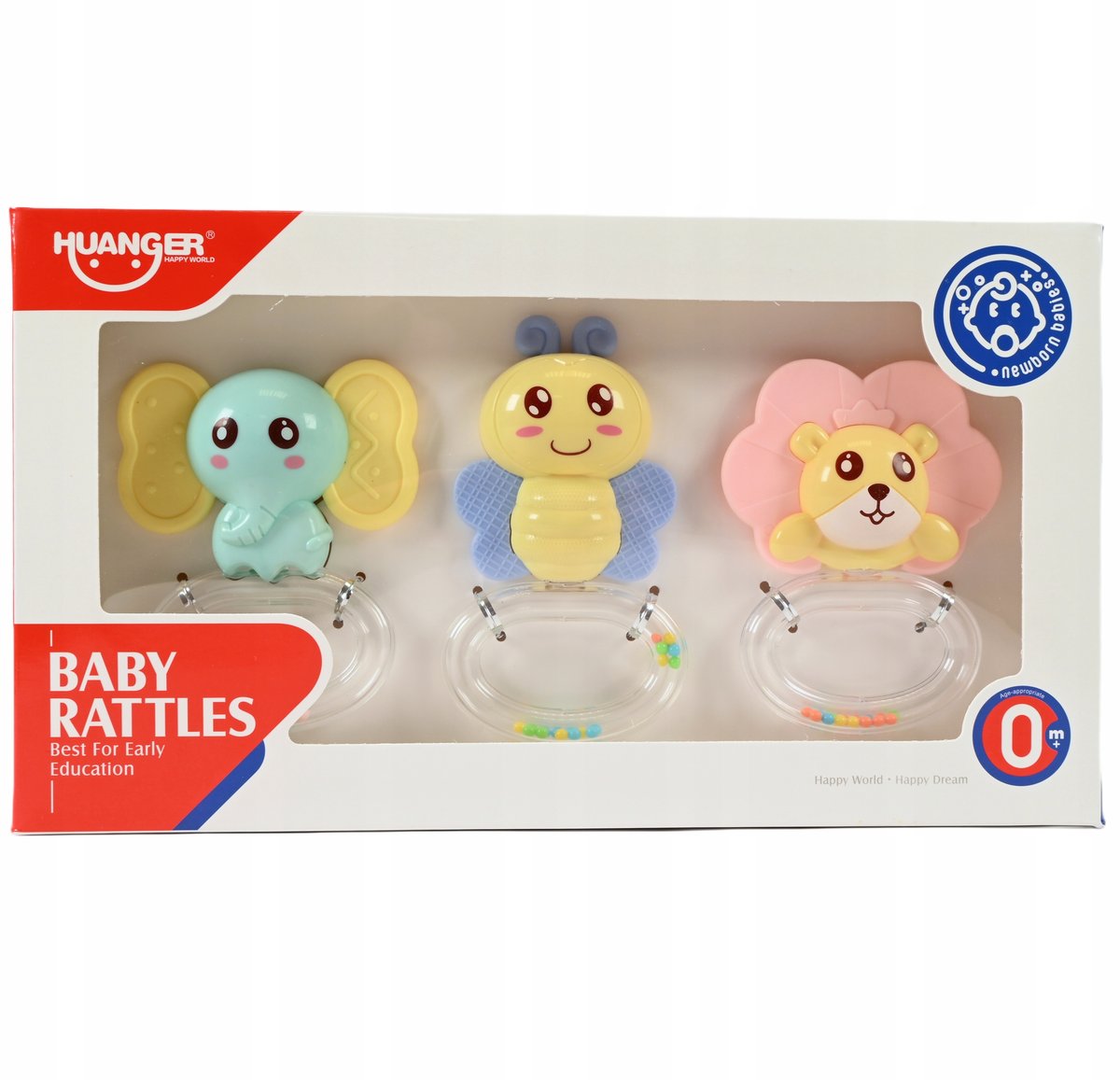 GRZECHOTKI DLA DZIECI ZABAWKI SENSORYCZNE DLA DZIECKA ZESTAW 3SZT