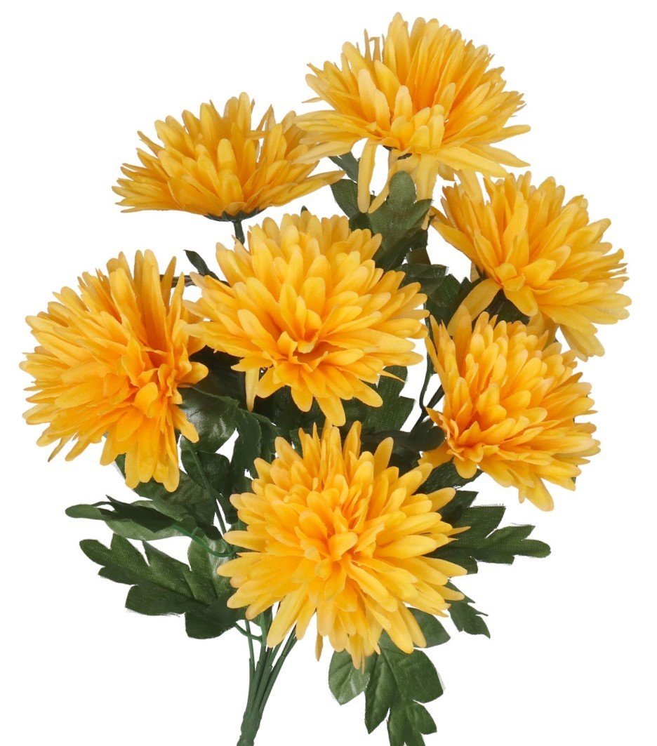 Chryzantema Sztuczne Kwiaty Jak Żywe Bukiet Duży 45Cm